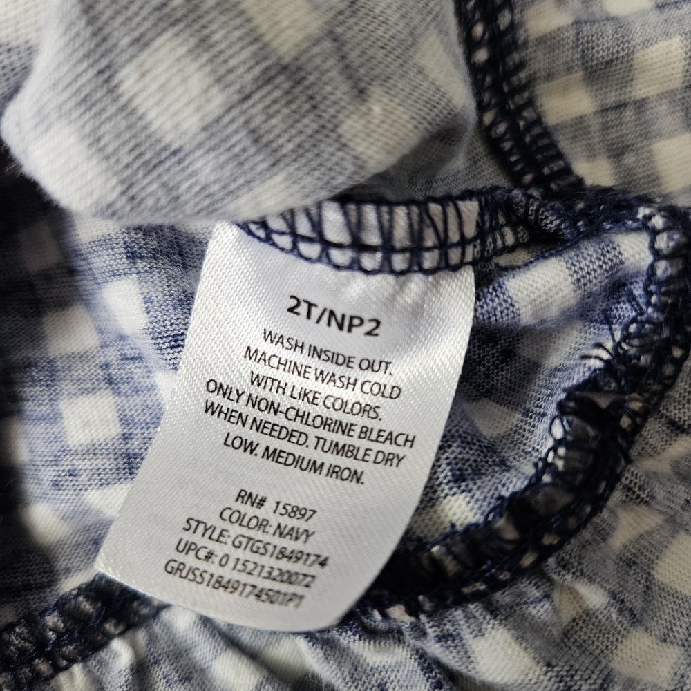 Blue and White Checkered Top - Picture 3 of 4